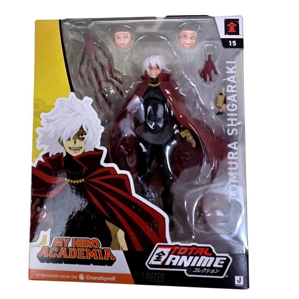 Jazwares Total Anime My Hero Academia Tomura Shigaraki Action Figure #15 7pc Set